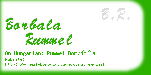 borbala rummel business card